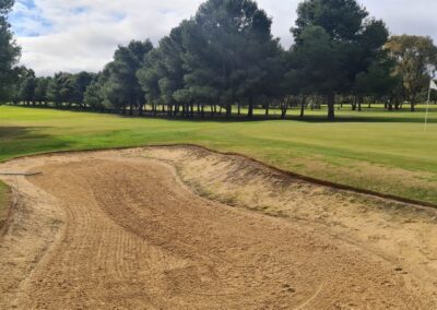 An example of the bunkering at Nhill Golf Club Victoria Wimmera Golf Trail Great Golfing Road Trips Australia