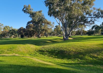 Dry creek bed at Dimboola Golf Club Victoria Wimmera Golf Trail Great Golfing Road Trips Australia