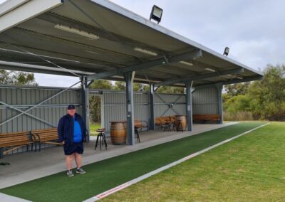 PGA Golf Professional Cameron Howell on the driving range at Horsham Golf Club Great Golfing Road Trips Australia