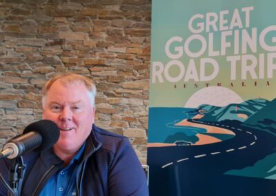 PGA Professional Camern Howell recording The Wimmera Golf Trail Great Golfing Road Trips Australia at Horsham Golf Club Victoria