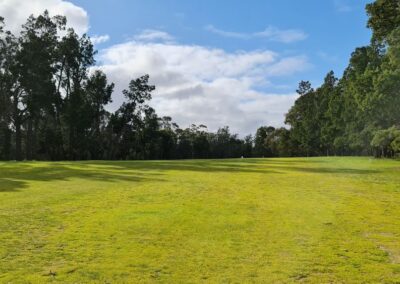 Tree lined fairways at Warracknabeal Golf Club Victoria and Bowls Club Wimmera Golf Trail Great Golfing Road Trips Australia