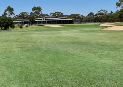 The 18th fairway at Horsham Golf Club looking to the clubhouse The Wimmera Golf Trail Great Golfing Road Trips Australia